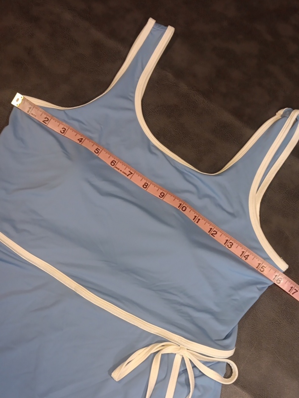 Arizona Active Blue Tennis Dress Wrap Skirt Contrast Trim Large - Picture 9 of 11